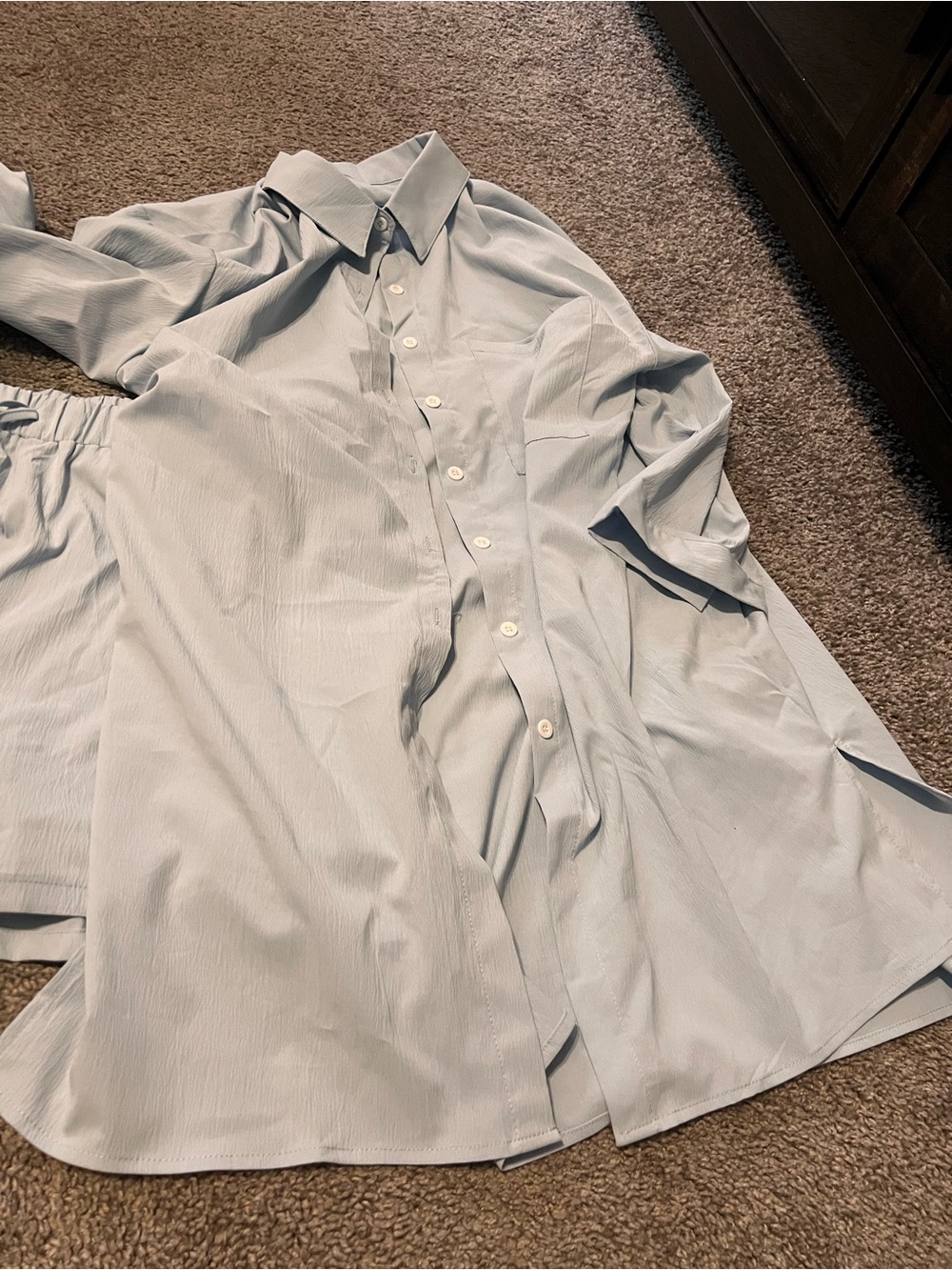 Marshalls Pale Blue Women's Button-Down Shirt